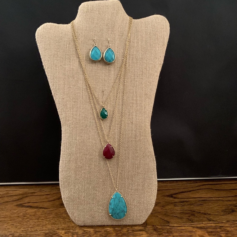 Chloe + Isabel Minaret Convertible Necklace + Earring Set